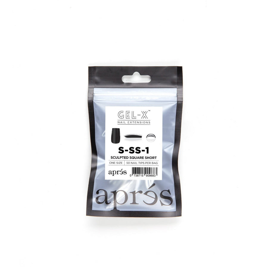 Apres Gel-X Tips (Sculpted Square Short) 50pcs Refill Pack