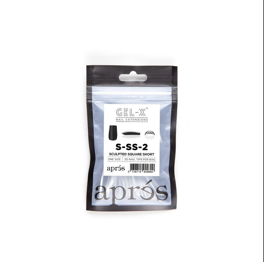 Apres Gel-X Tips (Sculpted Square Short) 50pcs Refill Pack