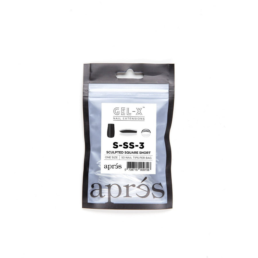 Apres Gel-X Tips (Sculpted Square Short) 50pcs Refill Pack