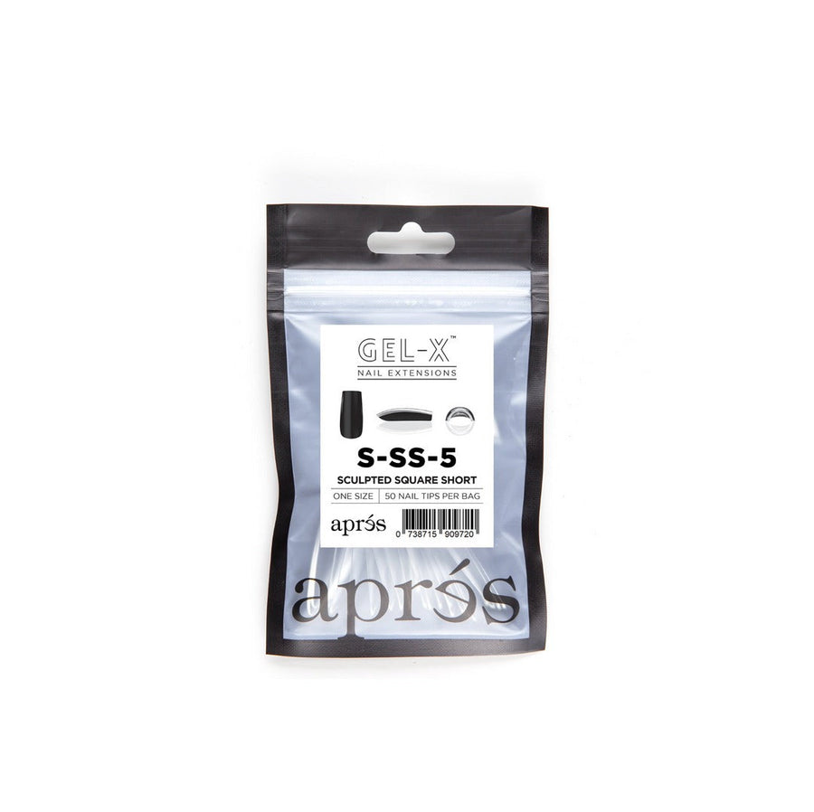 Apres Gel-X Tips (Sculpted Square Short) 50pcs Refill Pack
