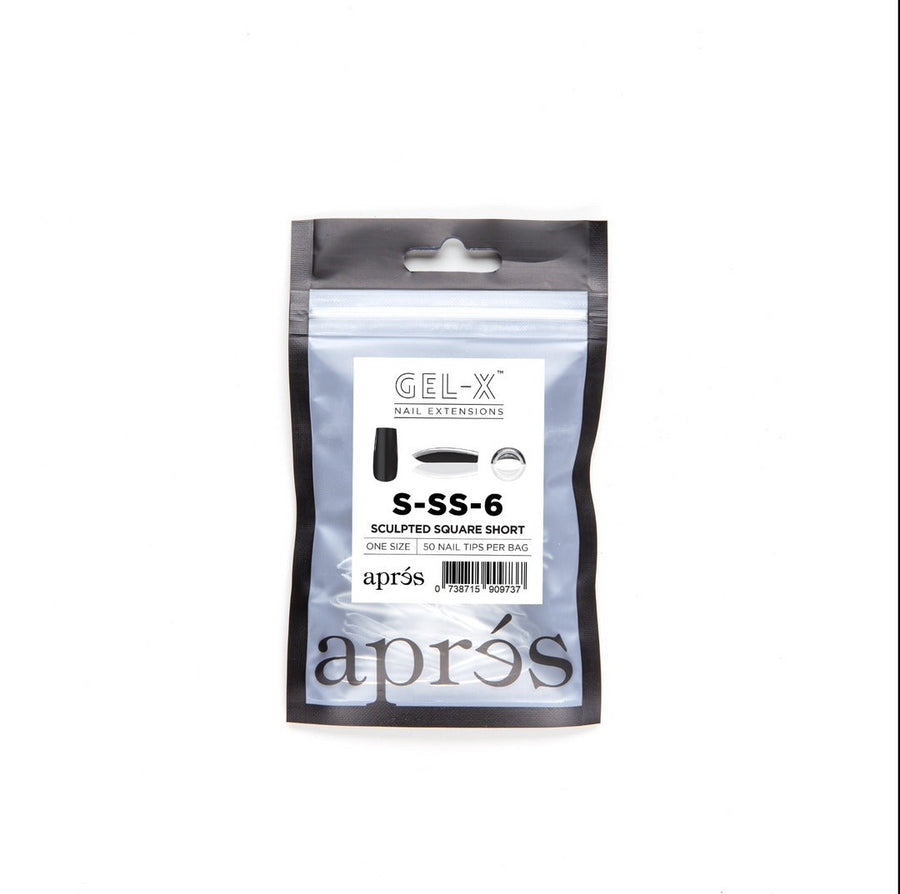 Apres Gel-X Tips (Sculpted Square Short) 50pcs Refill Pack