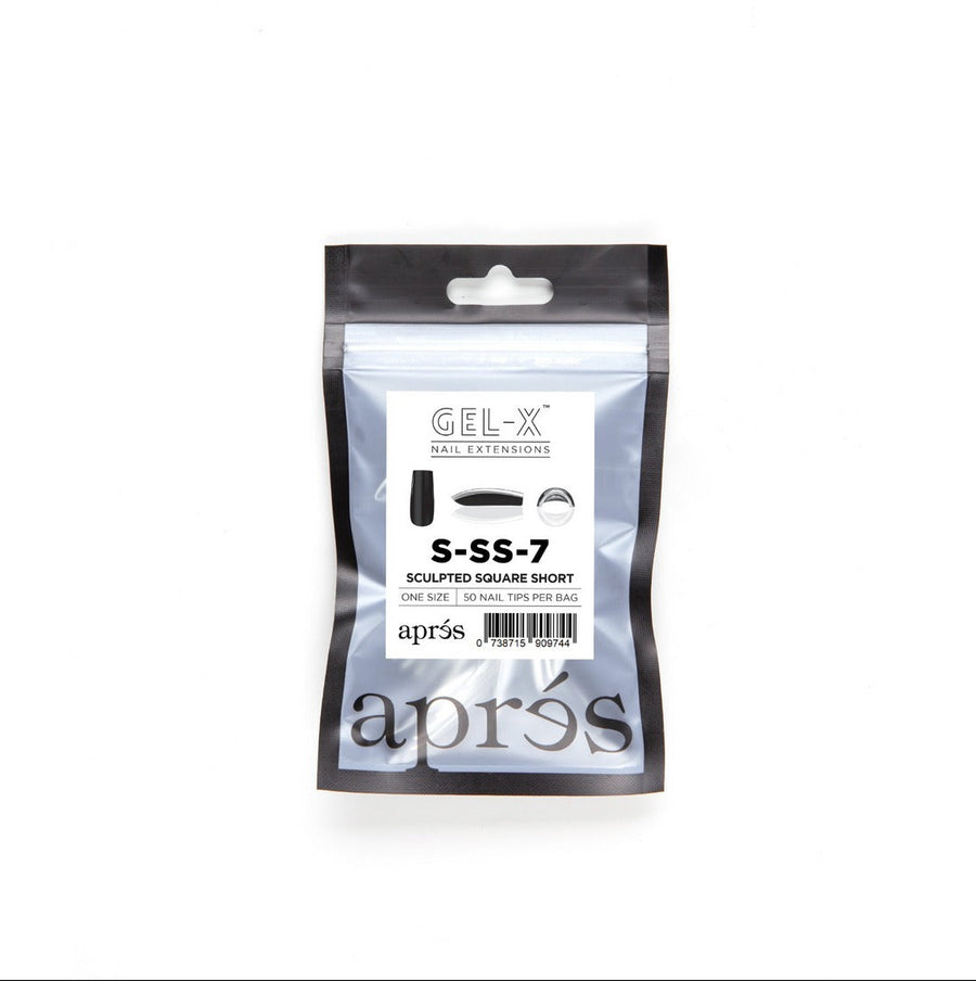 Apres Gel-X Tips (Sculpted Square Short) 50pcs Refill Pack