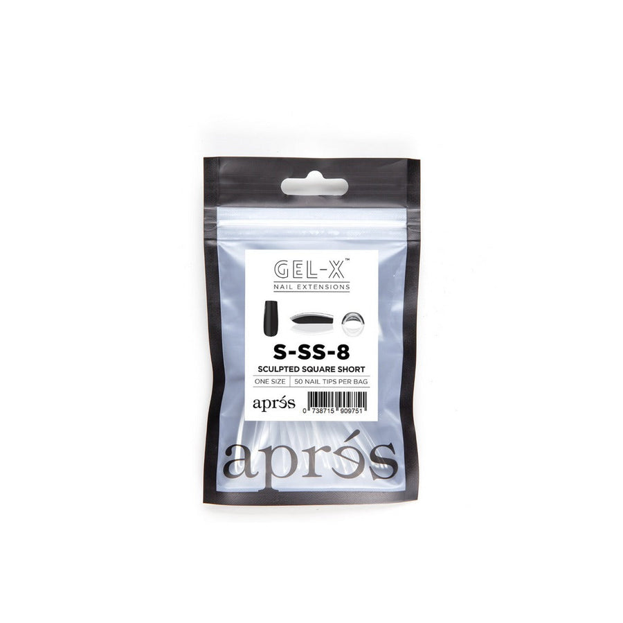 Apres Gel-X Tips (Sculpted Square Short) 50pcs Refill Pack