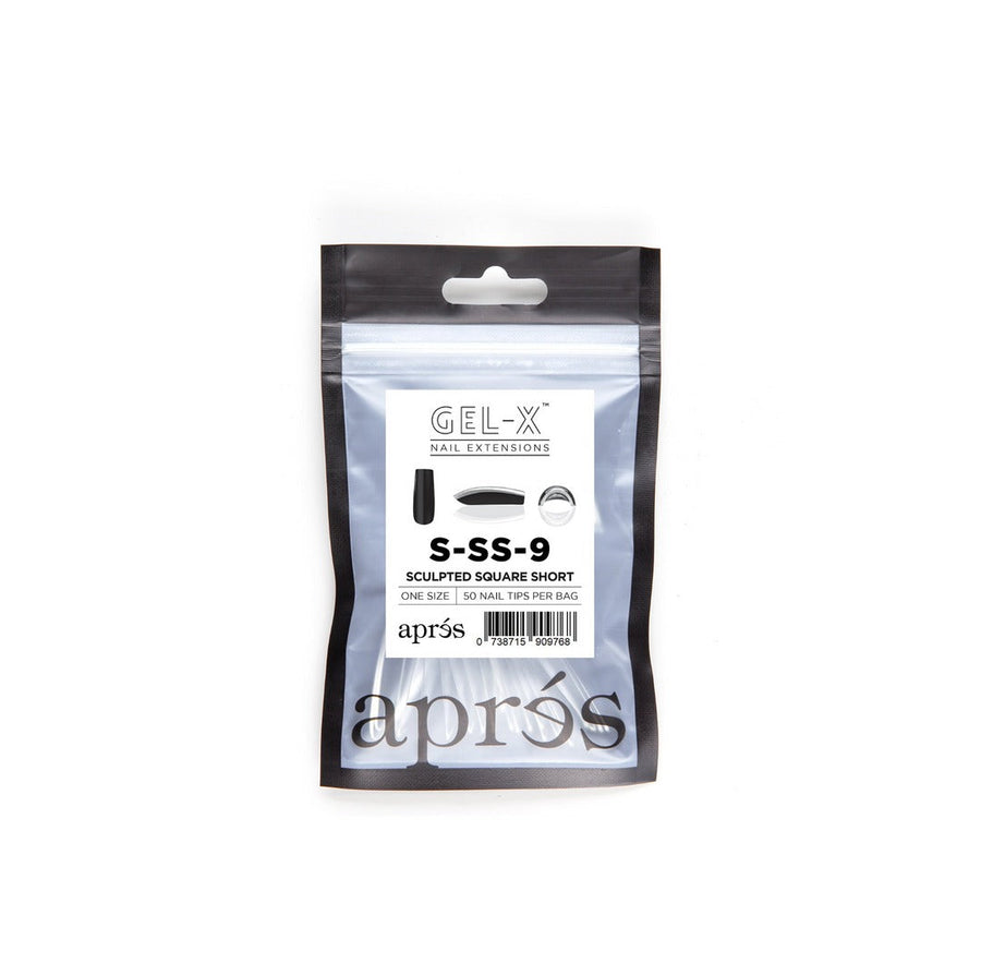 Apres Gel-X Tips (Sculpted Square Short) 50pcs Refill Pack