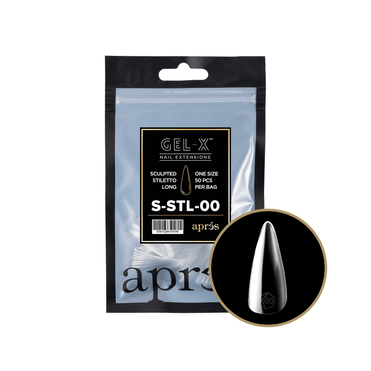 Apres Gel-X Tips 2.0 (Sculpted Stiletto Long) 50pcs Refill Pack
