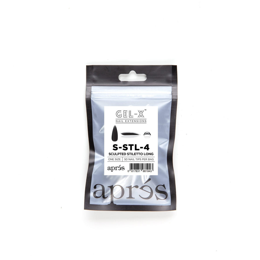 Apres Gel-X Tips (Sculpted Stiletto Long) 50pcs Refill Bag