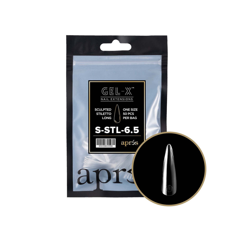 Apres Gel-X Tips 2.0 (Sculpted Stiletto Long) 50pcs Refill Pack