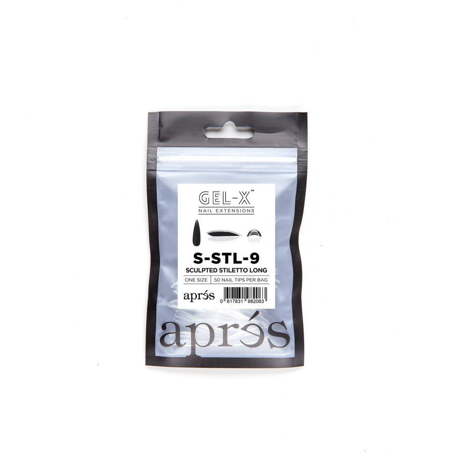 Apres Gel-X Tips (Sculpted Stiletto Long) 50pcs Refill Bag