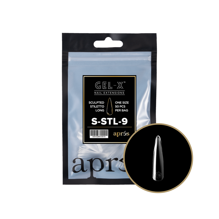 Apres Gel-X Tips 2.0 (Sculpted Stiletto Long) 50pcs Refill Pack