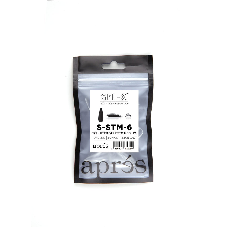 Apres Gel-X Tips (Sculpted Stiletto Medium) 50pcs Refill Pack