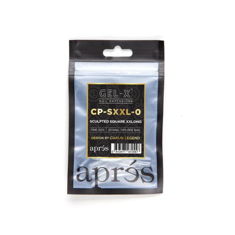 Apres Gel-X Tips (Sculpted Square Extra Extra Long) 25pcs Refill Pack