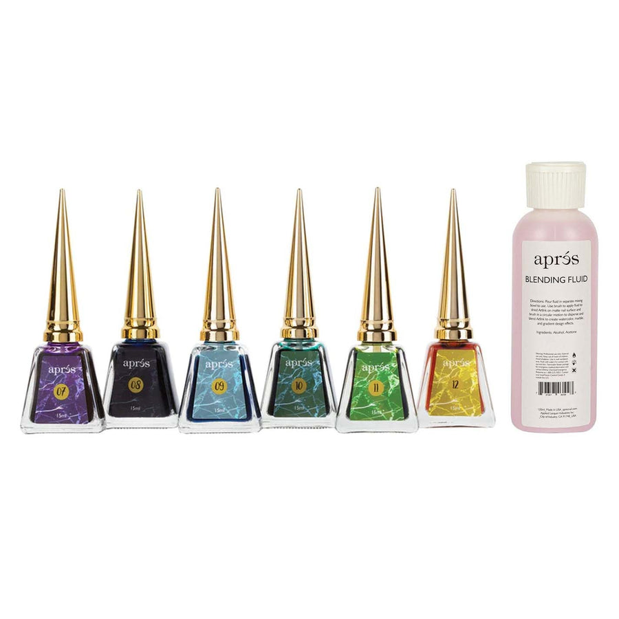 Apres Artiste ArtInk Set No #2 (6 Watercolours with Blending Fluid 120ml)