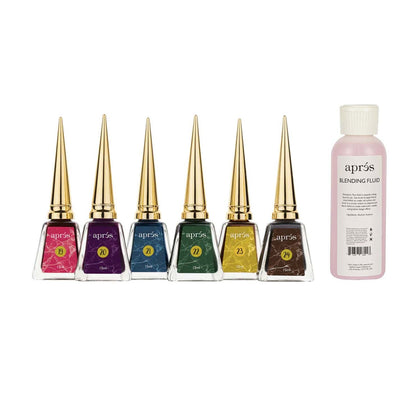 Apres Artiste ArtInk Set No #4 (6 Watercolours with Blending Fluid 125ml)