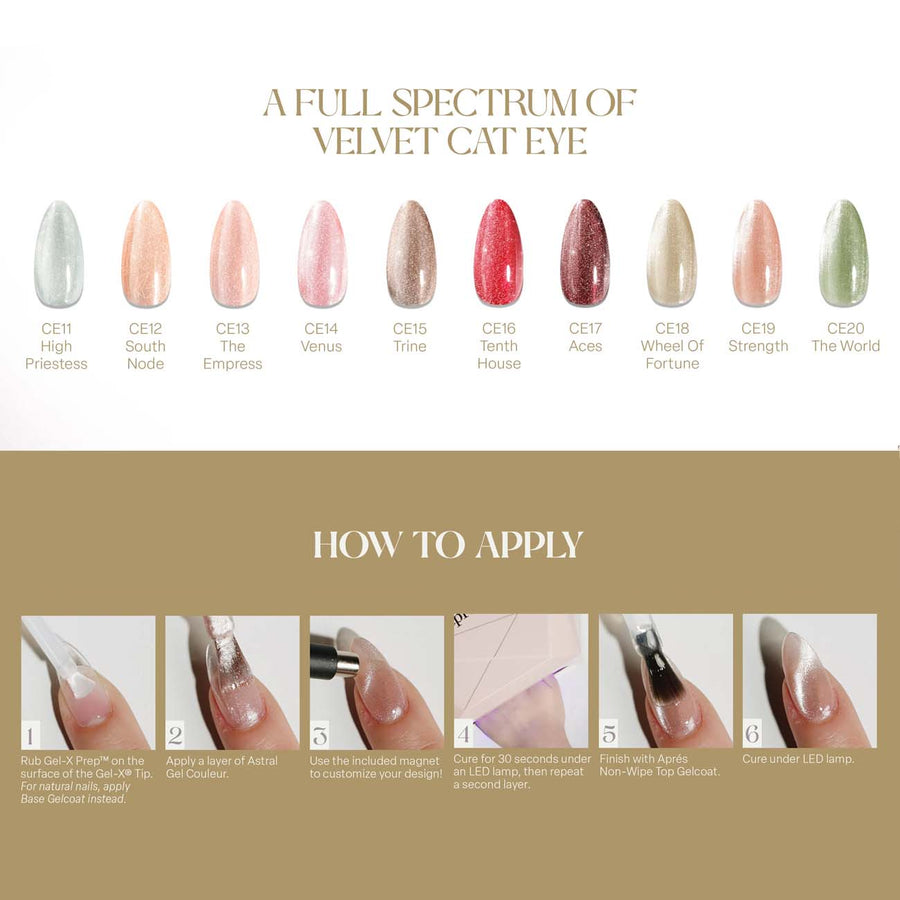 Apres Astral Gel Couleur Polish CE12 (10ml) South Node - Velvet Cat Eyes