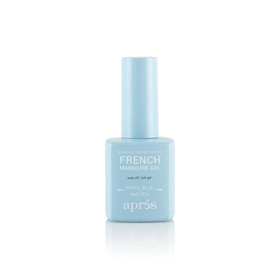 Apres French Manicure Gel Ombre Bottle AB-115 (15ml) White, Blue, And You