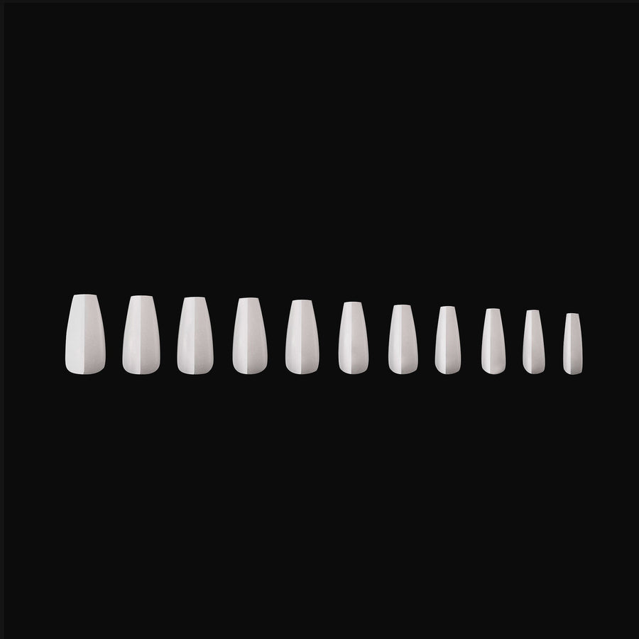 Apres Neutrals Whitney Gel-X Tips (Natural Coffin Medium) 150pcs Box - 11 Sizes