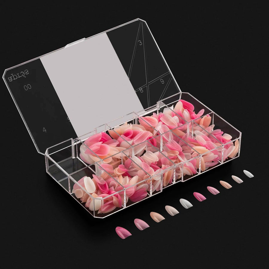 Apres ArtMe Gel-X Tips - Base Colour (Sculpted Round Medium) 500pcs Box - 10 Sizes