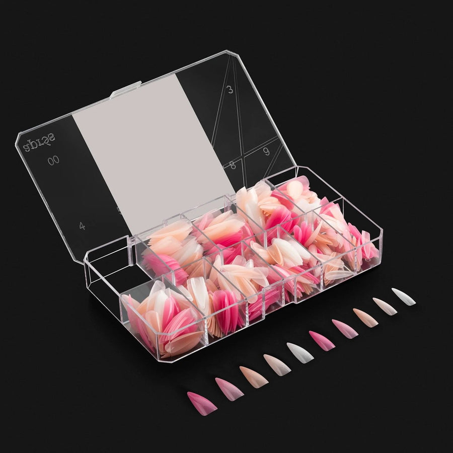 Apres ArtMe Gel-X Tips - Base Colour (Sculpted Stiletto Long) 500pcs Box - 10 Sizes