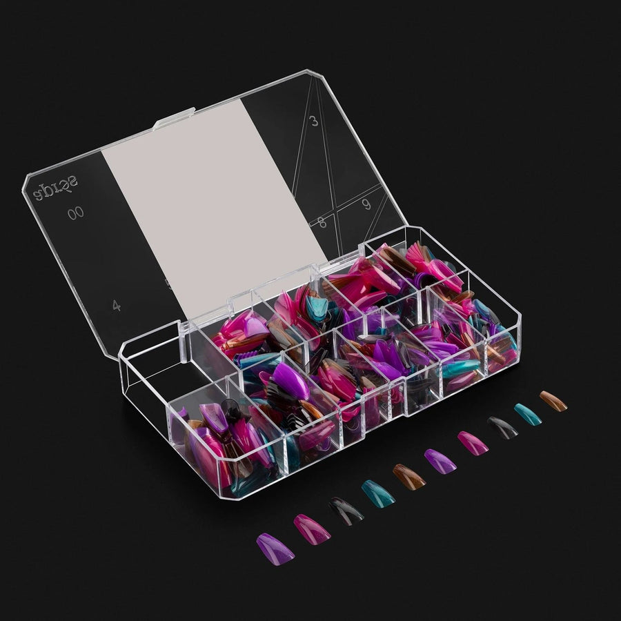 Apres ArtMe Gel-X Tips - Vivid Colour (Sculpted Coffin Medium) 500pcs Box - 10 Sizes