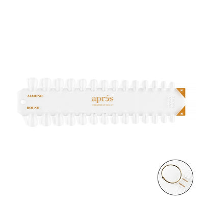Apres Gel-X Tip Swatch - Natural, Almond/Round Extra Short