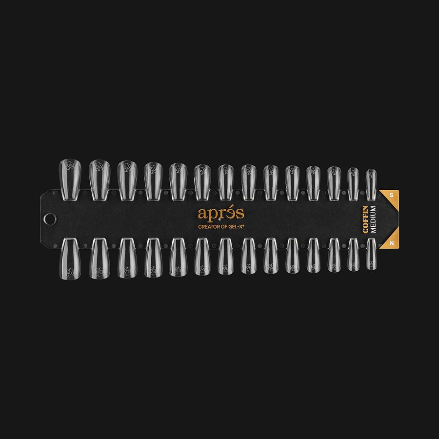 Apres Gel-X Tip Swatch - Natural/Sculpted, Coffin Medium