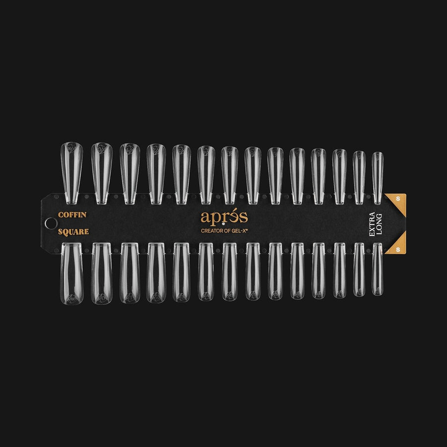 Apres Gel-X Tip Swatch - Sculpted, Coffin/Square Extra Long