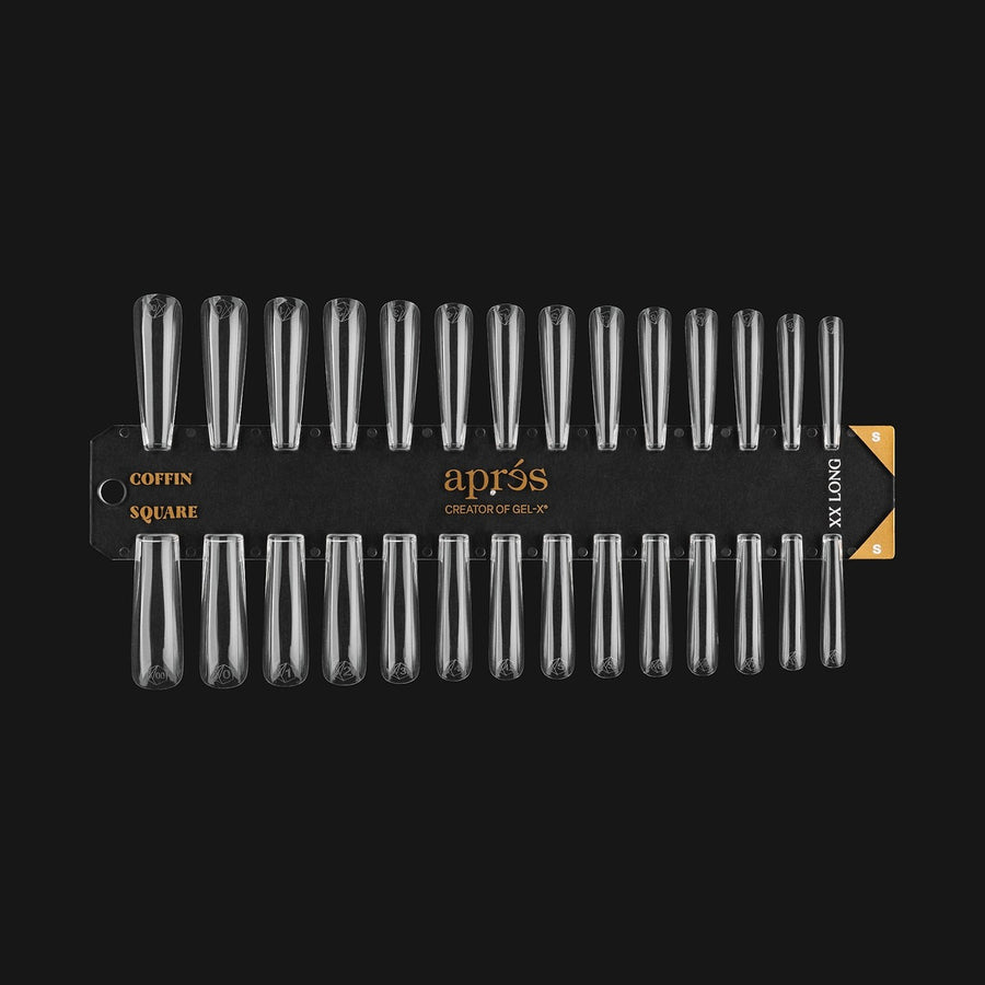 Apres Gel-X Tip Swatch - Sculpted, Coffin/Square Extra Extra Long