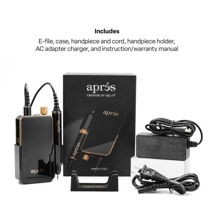 Apres E-File Nail Drill - Black (35,000RPM)