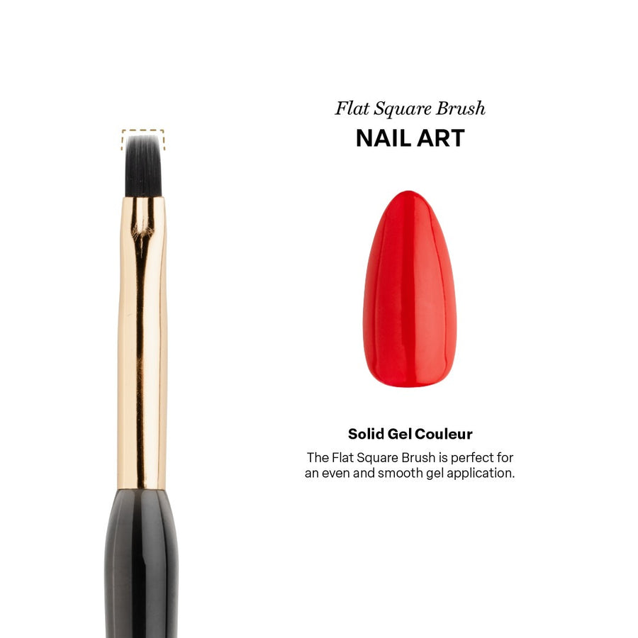 Apres Flat Square Brush with Silicon Cap