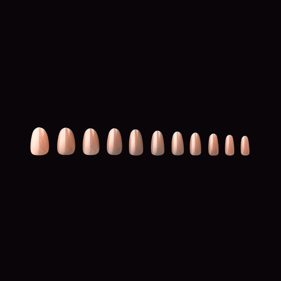 Apres Neutrals Lila Gel-X Tips (Natural Round Short) 150pcs Box - 11 Sizes