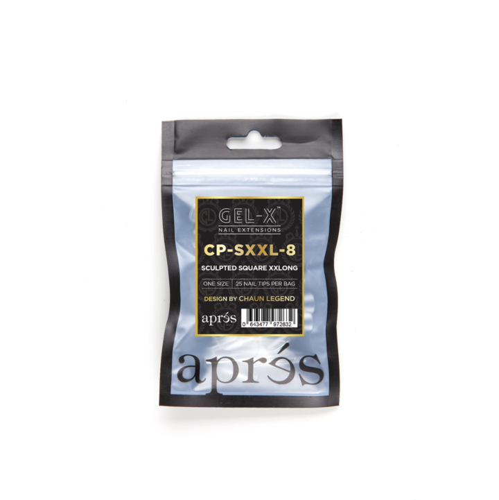 Apres Gel-X Tips (Sculpted Square Extra Extra Long) 25pcs Refill Pack