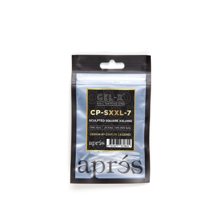 Apres Gel-X Tips (Sculpted Square Extra Extra Long) 25pcs Refill Pack