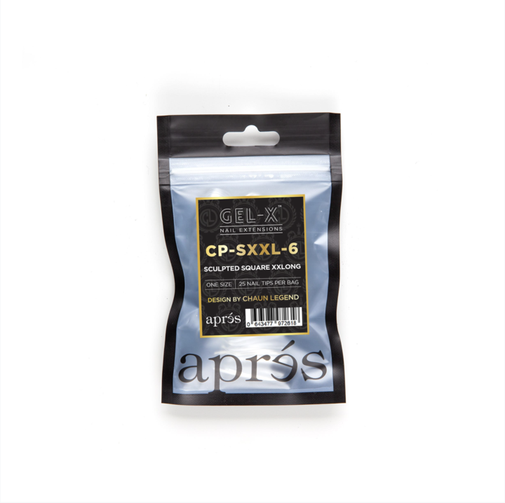 Apres Gel-X Tips (Sculpted Square Extra Extra Long) 25pcs Refill Pack