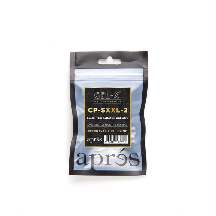Apres Gel-X Tips (Sculpted Square Extra Extra Long) 25pcs Refill Pack