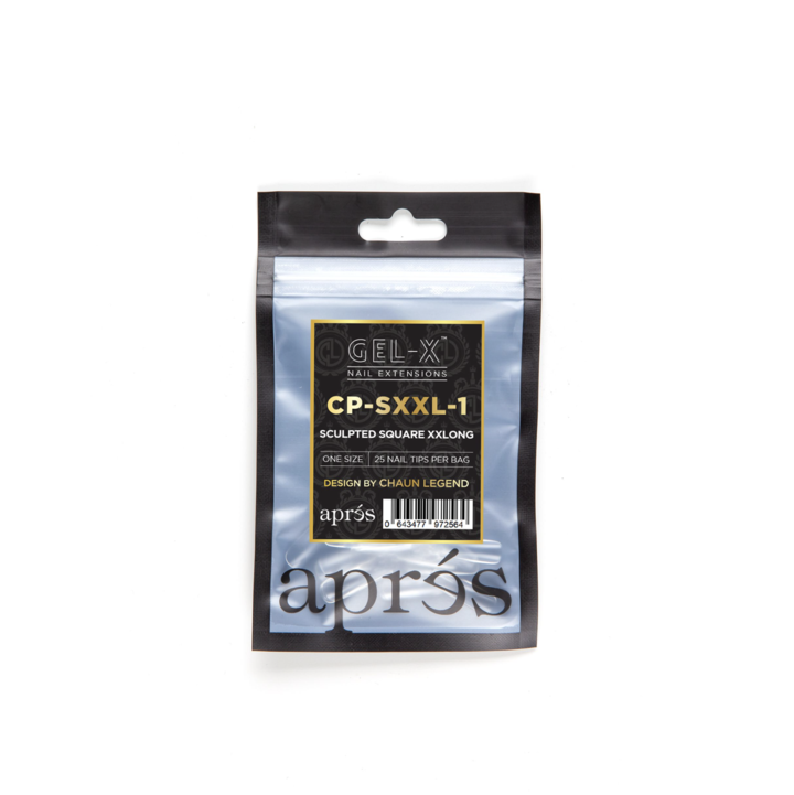 Apres Gel-X Tips (Sculpted Square Extra Extra Long) 25pcs Refill Pack