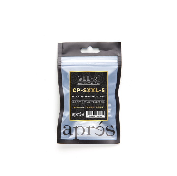 Apres Gel-X Tips (Sculpted Square Extra Extra Long) 25pcs Refill Pack