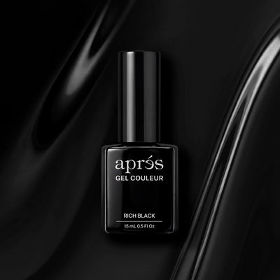 Apres HEMA & TPO-Free Gel Couleur Polish - Rich Black (15ml)