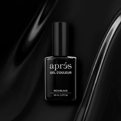 Apres HEMA & TPO-Free Gel Couleur Polish - Rich Black (30ml)