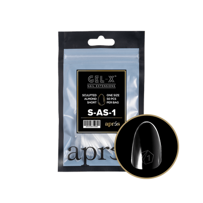 Apres Gel-X Tips 2.0 (Sculpted Almond Short) 50pcs Refill Pack