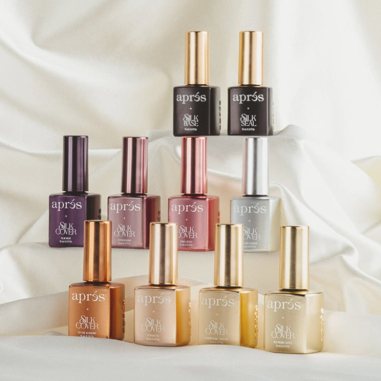 Apres Silk Cover Metallic Chrome Gel Polish (15ml) #807 - Champagne, Darling