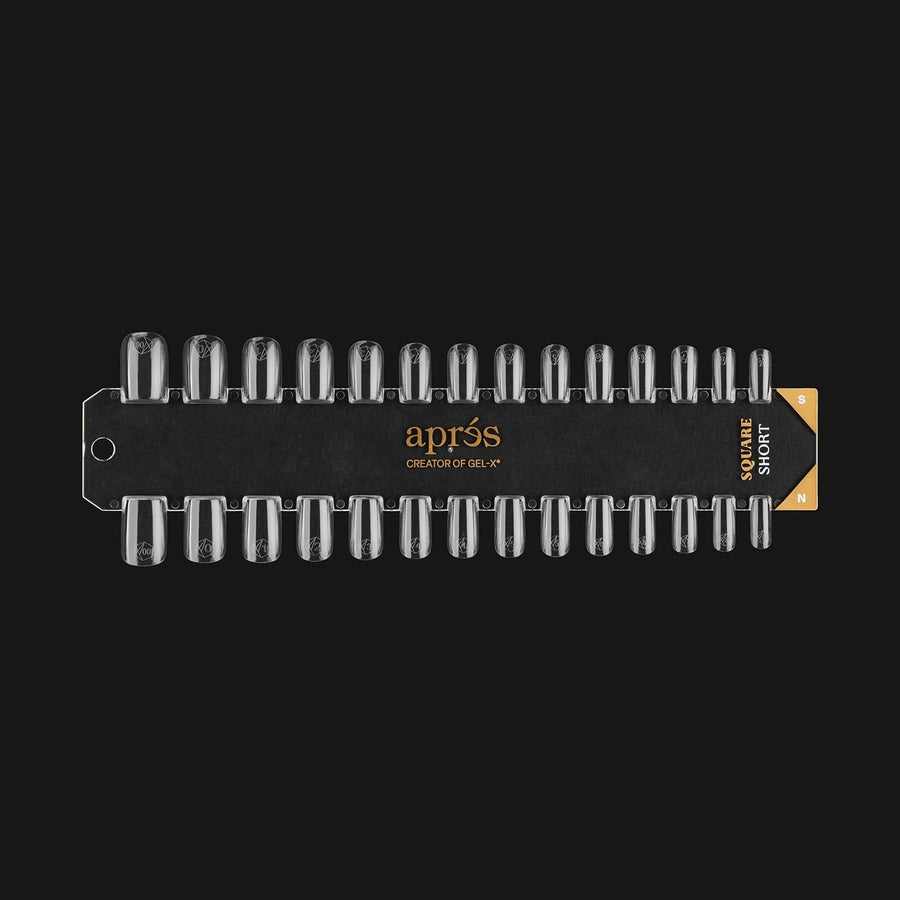 Apres Gel-X Tip Swatch - Natural/Sculpted, Square Short