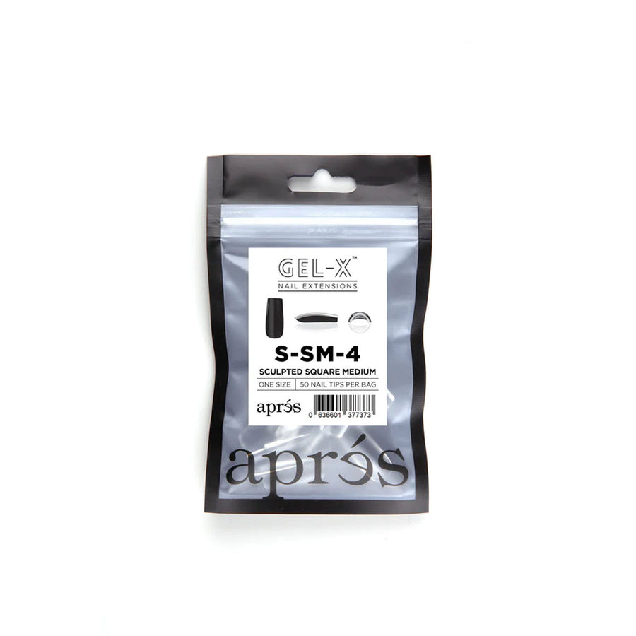 Apres Gel-X Tips (Sculpted Square Medium) 50pcs Refill Pack