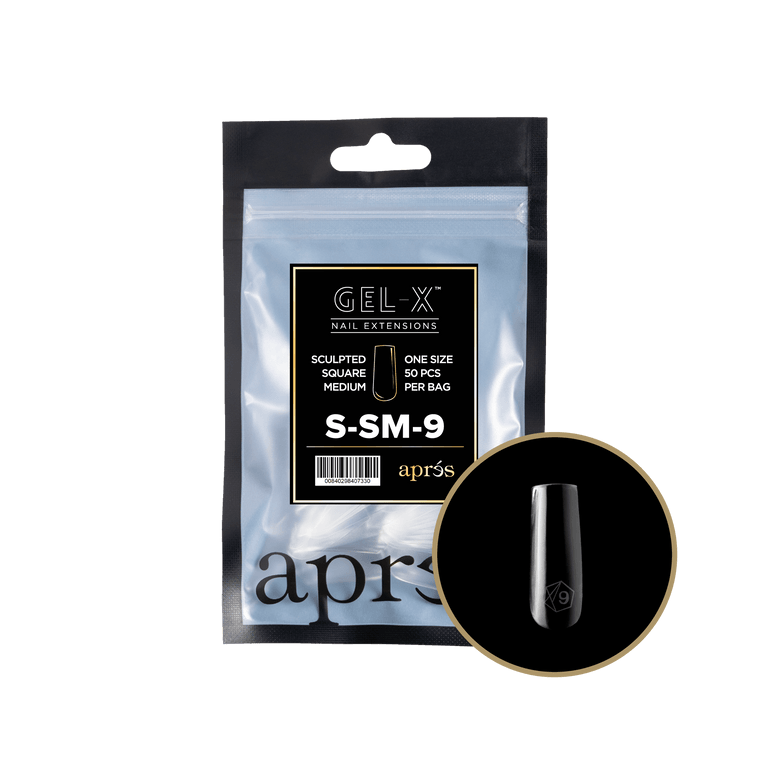 Apres Gel-X Tips 2.0 (Sculpted Square Medium) 50pcs Pack Bag