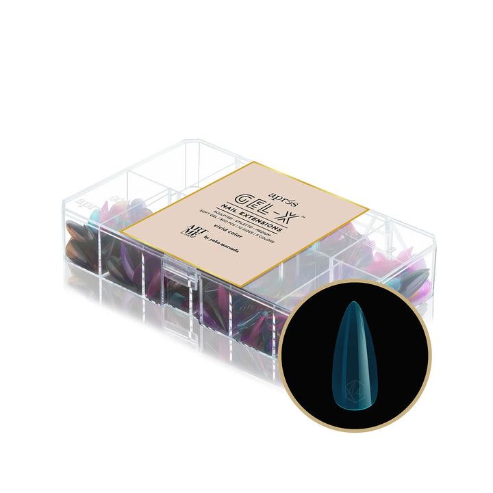 Apres ArtMe Gel-X Tips - Vivid Colour (Sculpted Stiletto Medium) 500pcs Box - 10 Sizes