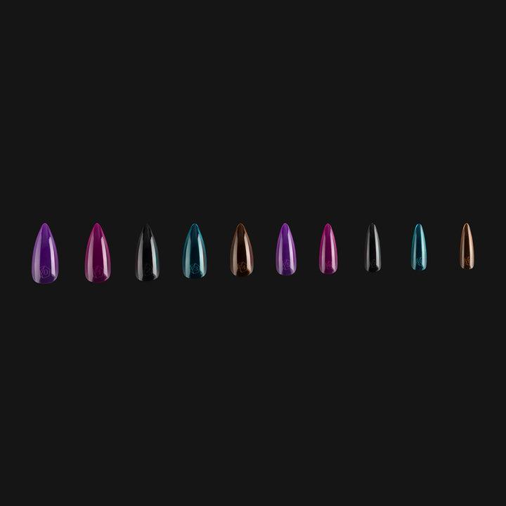 Apres ArtMe Gel-X Tips - Vivid Colour (Sculpted Stiletto Medium) 500pcs Box - 10 Sizes