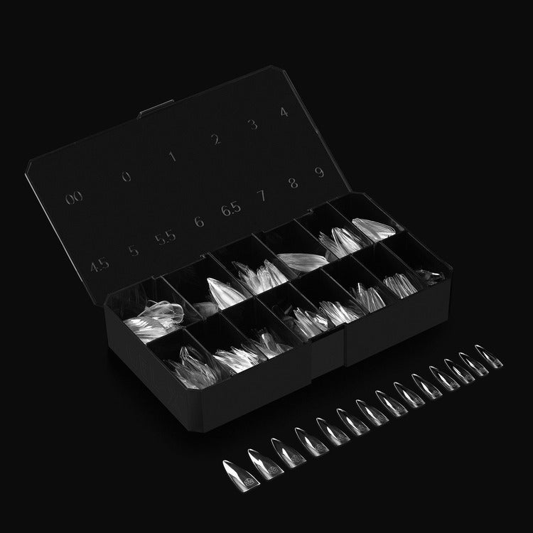 Apres Gel-X Tips 2.0 (Natural Stiletto Long) 600pcs Box - 14 Sizes