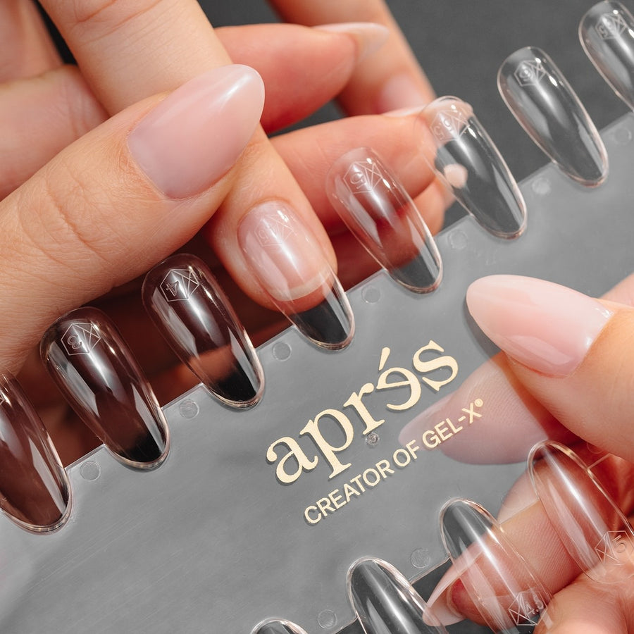 Apres Gel-X Tip Swatch - Natural/Sculpted, Square Long