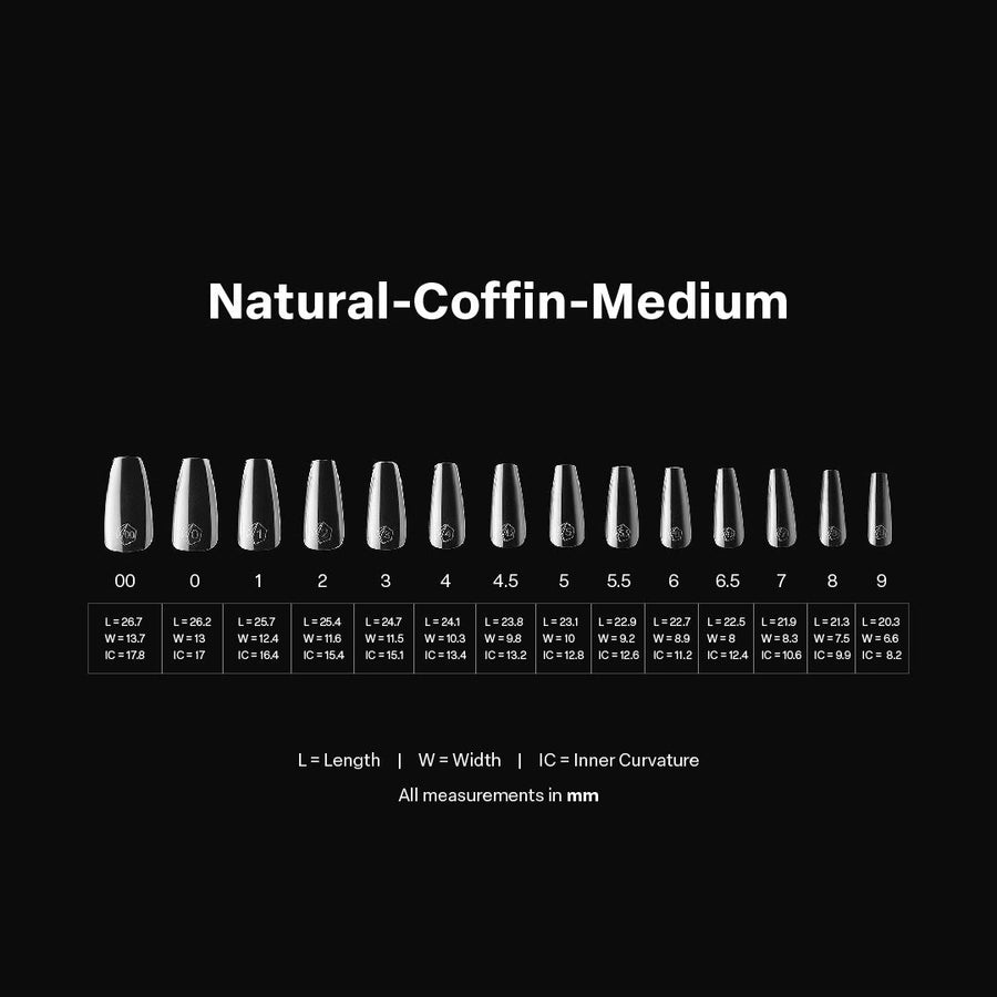 Gel-X® Natural Coffin Medium Box of Tips
