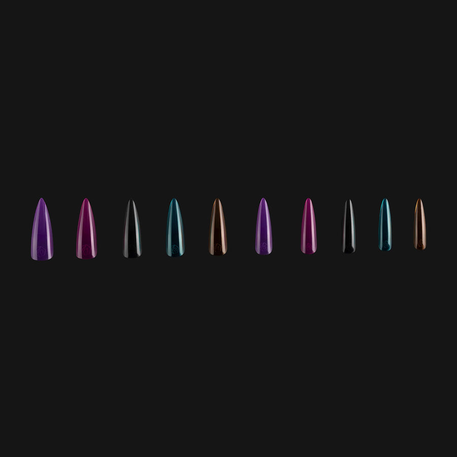 ArtMe x AprÃ©s Gel-X Tips - Vivid Color - Natural Stiletto Long - 10 Sizes
