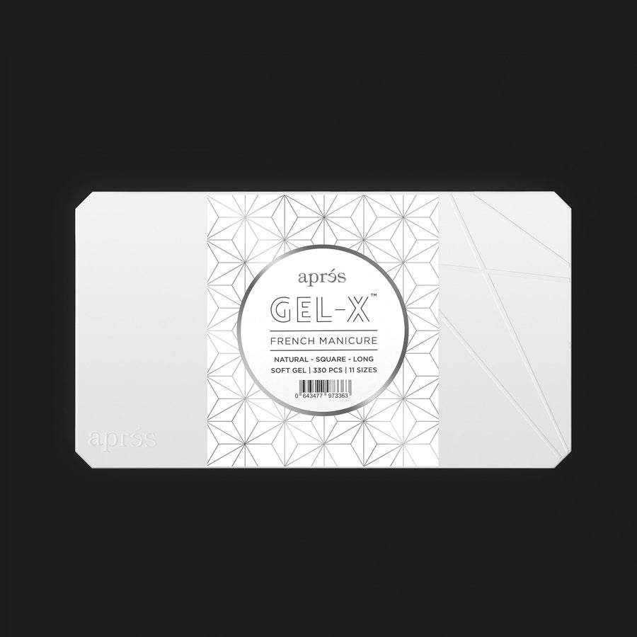Gel-X™ French Manicure Natural Square Long Box of Tips - 10 Sizes